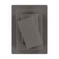 Mainstays Cotton Rich Extra Soft Jersey Bed Sheet Set, Queen, Charcoal, 4 Pieces